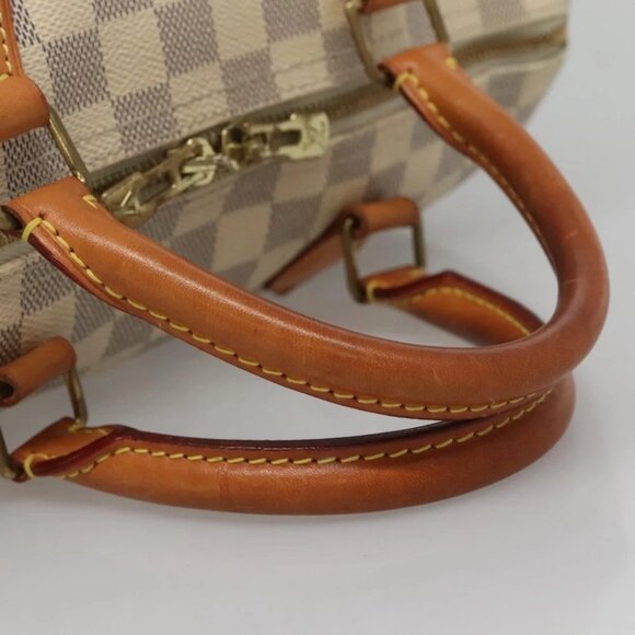 LOUIS VUITTON Damier Azur Speedy Bandouliere 30 Bag 2way N41052 LV Auth 127557 - Picture 8 of 16